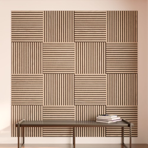 Панель стеновая акустическая МДФ Stella Comfort Light Дуб Снежный